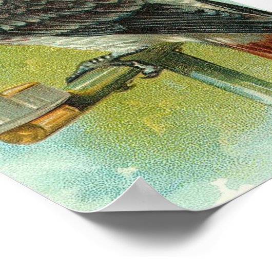 Vintager Bird Poster (Ecke)