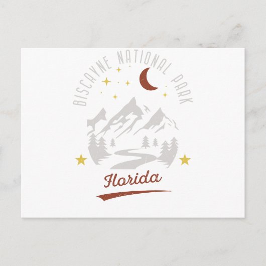 Vintager Biscayne-Nationalpark Florida Postkarte (Vorderseite)