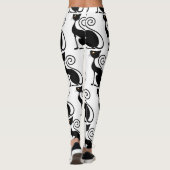 Vintager Black Cat-Stil Leggings (Rückseite)