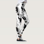 Vintager Black Cat-Stil Leggings (Rechts)