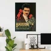 Vintager Blackstone Der Magier der Welt Poster (Heimbüro)