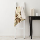 Vintager Bläserblauer Streifen Heißluftballon Sherpadecke (Beispiel)