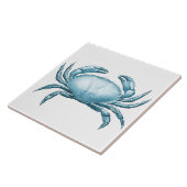 Vintager Blaue Krebse - Natur und Meeresfrüchte Fliese (Seite)