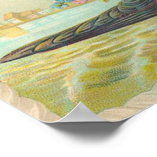 Vintager Blauer Bird Poster (Ecke)