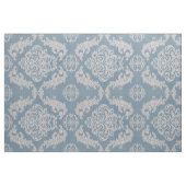 Vintager blauer Damast Stoff (Fat Quarter (45,7 x 55,9 cm))