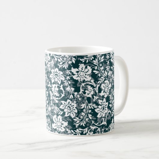 Vintager Blauer Frühling Kaffeetasse (VorderseiteRechts)