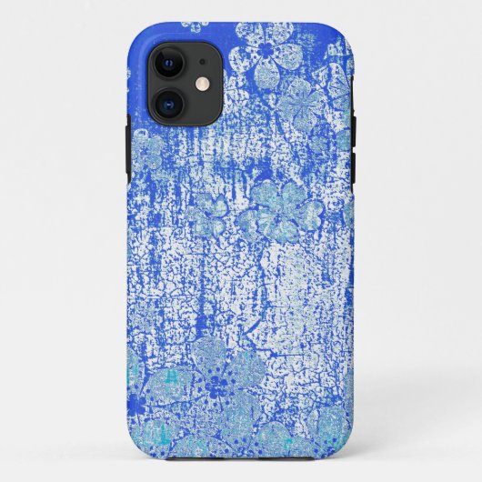 Vintager blauer Grunge-Hintergrund Case-Mate iPhone Hülle (Rückseite)