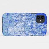 Vintager blauer Grunge-Hintergrund Case-Mate iPhone Hülle (Rückseite (Horizontal))