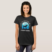 Vintager blauer Hund Mama Da T-Shirt (Vorne ganz)