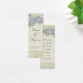 Vintager Blauer Hydrangea Blütenwirbel Damask (Schreibtisch)