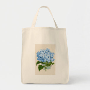 Vintager blauer Hydrangea Tragetasche