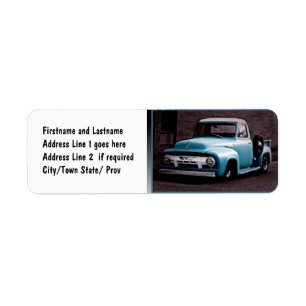 Vintager blauer Lieferwagen-LKW