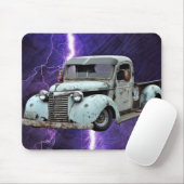 Vintager Blauer LKW Mousepad (Mit Mouse)