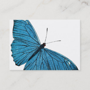 Vintager blauer Morpho Schmetterling Visitenkarte