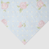Vintager, blauer Pollencreme Seidenpapier (Ausschnitt)