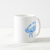 Vintager Blaukrabbe Kaffeetasse (VorderseiteRechts)