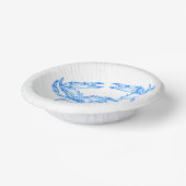 Vintager Blaukrabbe Pappteller (Gewinkelt)