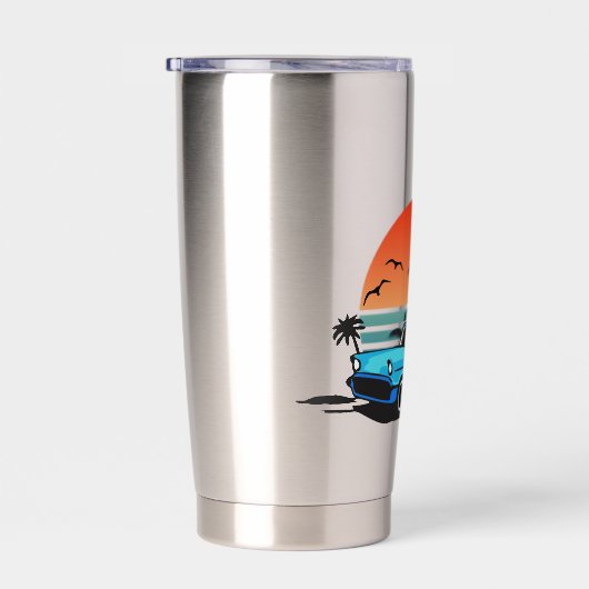 Vintager Blaukreuzer Thermobecher (Rechts)