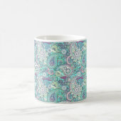 Vintager Blaupaisley Kaffeetasse (Mittel)