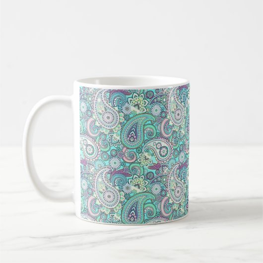 Vintager Blaupaisley Kaffeetasse (Links)