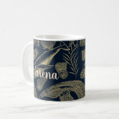 Vintager Blauwal Kaffeetasse (Vorderseite Links)