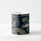 Vintager Blauwal Kaffeetasse (Mittel)