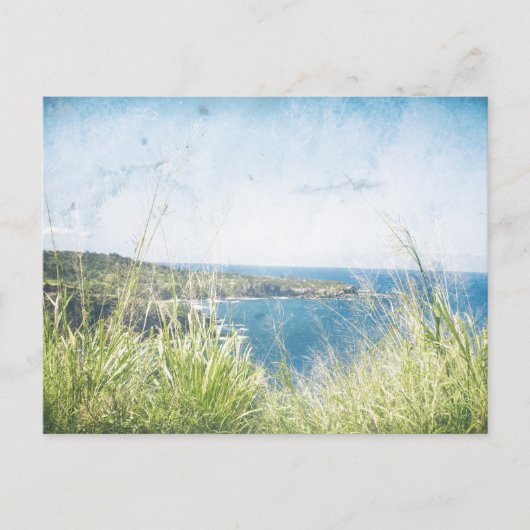 Vintager Blick auf den Ozean | Postkarte (Vorderseite)