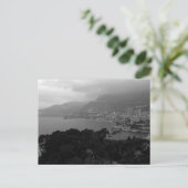 Vintager Blick auf Monaco Monte Carlo Postkarte (Stehend Vorderseite)