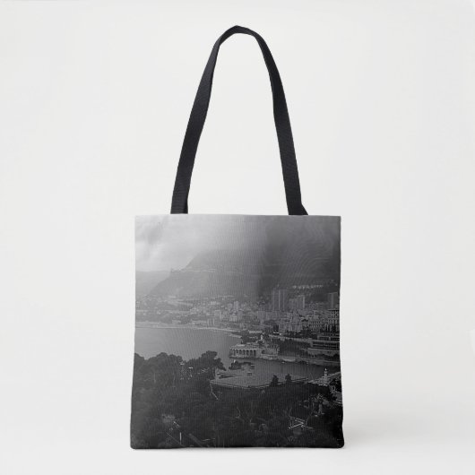 Vintager Blick auf Monaco Monte Carlo Tasche (Vorderseite)