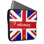 Vintager Blick britische Laptopschutzhülle (Vorne Rechts)