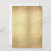 Vintager Blick-Pfau versieht Hochzeits-Einladung Einladung (Rückseite)