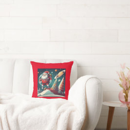 Vintager Blick Spaceman Sants Kissen