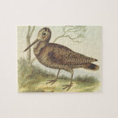 Vintager Blick Stehender Vogelpuzzle Puzzle (Horizontal)