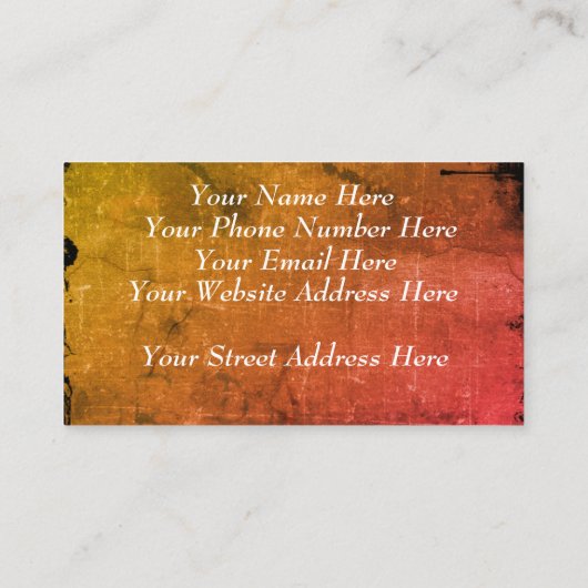 Vintager Blick - Visitenkarte (Rückseite)