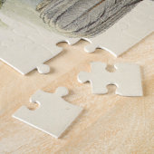 Vintager Blick, zwei Vogelpuzzle Puzzle (Seite)