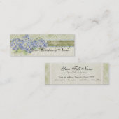 Vintager Blickblauer Hydrangea-Blumen-mit Mini Visitenkarte (Vorne/Hinten)