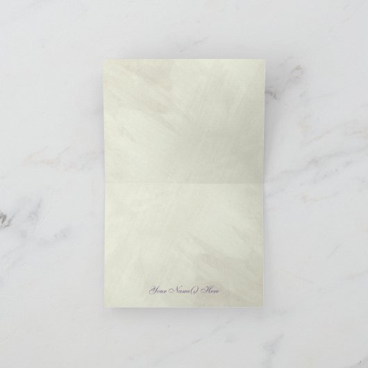 Vintager Blicklila Hydrangea, Karte (Innenseite)