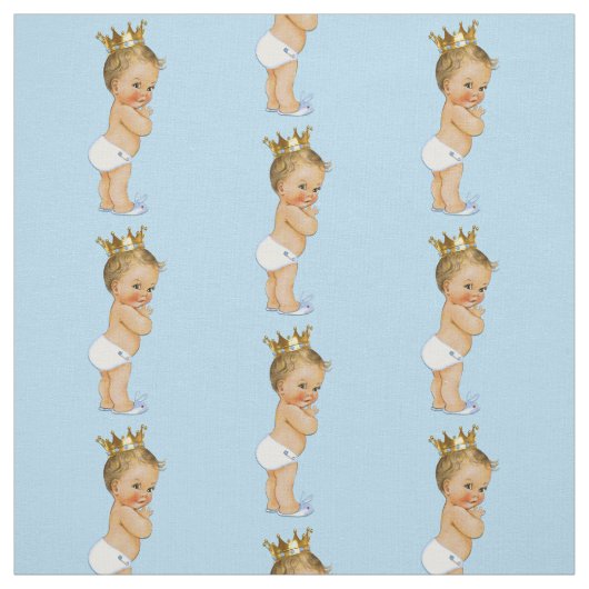 Vintager blonder kleiner Prinz Stoff (Muster)