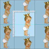 Vintager blonder kleiner Prinz Stoff (Kachel)