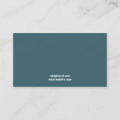 Vintager Blue Lächeln Zeltwerk Kinderzahnärztin Terminkarte (Rückseite)