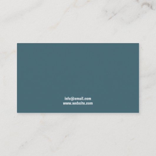 Vintager Blue Lächeln Zeltwerk Kinderzahnärztin Terminkarte (Rückseite)