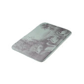 Vintager Blue Swan Lake Bath Mat Badematte (Schrägansicht)