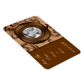 Vintager Blüh (Dunkelbraun) Magnet (Rechte Seite)