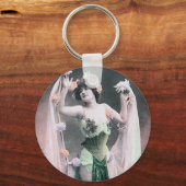 *Vintager Blume-Tänzer* Schlüsselanhänger (Vorderseite)