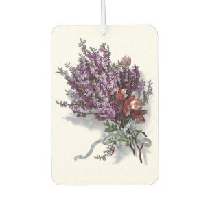 Vintager Blumen-lila Lavendel-Blumenblumenstrauß Autolufterfrischer