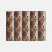 Vintager Blumen monet Garten in Argenteuil-Sonne Fleecedecke (Vorderseite (Horizontal))