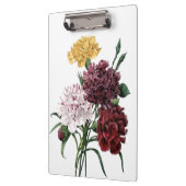 Vintager Blumenblumenstrauß Klemmbrett (Links)