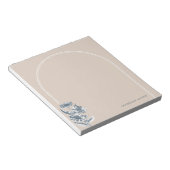 Vintager Blumenbogen - Benutzerdefinierter Editor  Notizblock (angewinkelt)