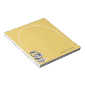 Vintager Blumenbogen, benutzerdefinierter Notepad Notizblock (angewinkelt)