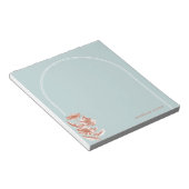 Vintager Blumenbogen - Benutzerdefinierter Notepad Notizblock (angewinkelt)